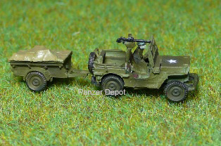 Jeep Willys /w figure + trailer